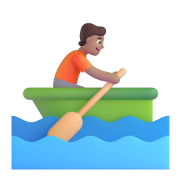 Person Rowing Boat