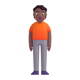 Standing Person: medium-dark skin tone
