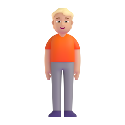 Standing Person: medium-light skin tone