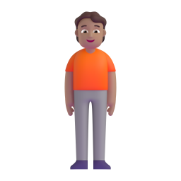 Standing Person: medium skin tone