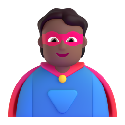 Superhero: medium-dark skin tone