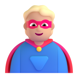 Superhero: medium-light skin tone
