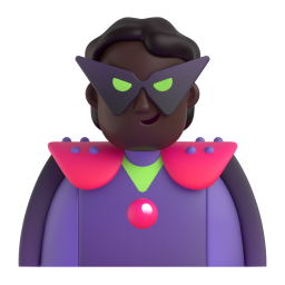 Supervillain: dark skin tone