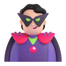Supervillain: light skin tone
