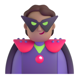 Supervillain: medium skin tone