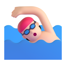 游泳: 较浅肤色