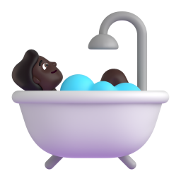 Bath: dark skin tone
