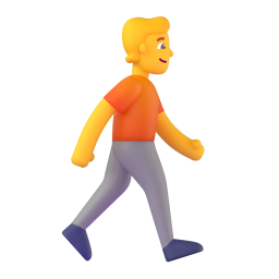 PERSON WALKING FACING RIGHT 3D Emoji - High Quality 3D Rendered Emoji PERSON WALKING FACING RIGHT 3D Emoji - High Quality 3D Rendered Emoji