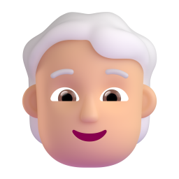 Person: White Hair: medium-light skin tone