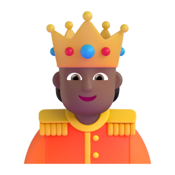 Person With Crown: medium-dark skin tone