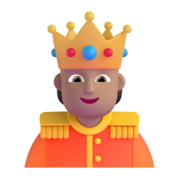 Person With Crown: medium skin tone
