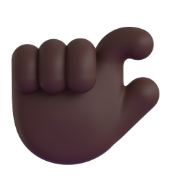 Pinching Hand: dark skin tone