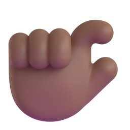 Pinching Hand: medium-dark skin tone