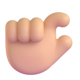 Pinching Hand: medium-light skin tone