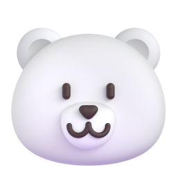 POLAR BEAR 3D Emoji - High Quality 3D Rendered Emoji POLAR BEAR 3D Emoji - High Quality 3D Rendered Emoji