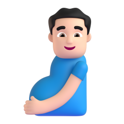 Pregnant Man: light skin tone