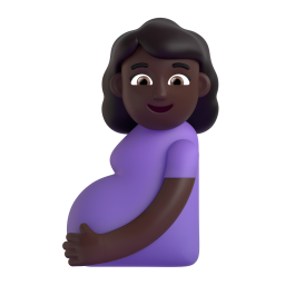 Pregnant Woman: dark skin tone