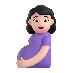 Pregnant Woman: light skin tone