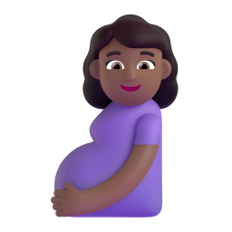 Pregnant Woman: medium-dark skin tone