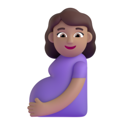 Pregnant Woman: medium skin tone