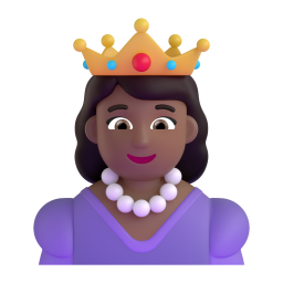 Princess: medium-dark skin tone
