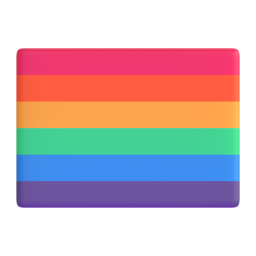 RAINBOW FLAG 3D Emoji - High Quality 3D Rendered Emoji RAINBOW FLAG 3D Emoji - High Quality 3D Rendered Emoji