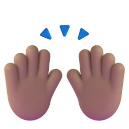 Person Raising Both Hands In Celebration: medium skin tone