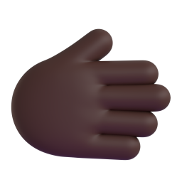 Rightwards Hand: dark skin tone