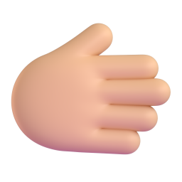 Rightwards Hand: medium-light skin tone