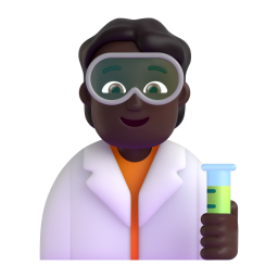 Scientist: dark skin tone
