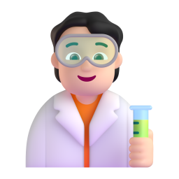 Scientist: light skin tone
