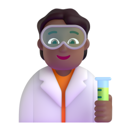 Scientist: medium-dark skin tone