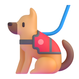 SERVICE DOG 3D Emoji - High Quality 3D Rendered Emoji SERVICE DOG 3D Emoji - High Quality 3D Rendered Emoji