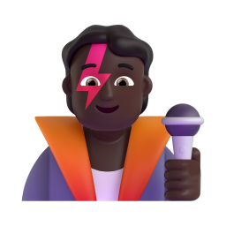 Singer: dark skin tone