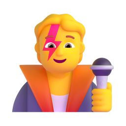 SINGER 3D Emoji - High Quality 3D Rendered Emoji SINGER 3D Emoji - High Quality 3D Rendered Emoji