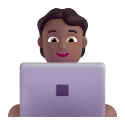 Technologist: medium-dark skin tone