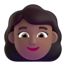 Woman: medium-dark skin tone