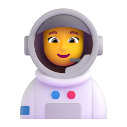 WOMAN ASTRONAUT 3D Emoji - High Quality 3D Rendered Emoji WOMAN ASTRONAUT 3D Emoji - High Quality 3D Rendered Emoji