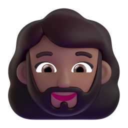 Woman: Beard: medium-dark skin tone