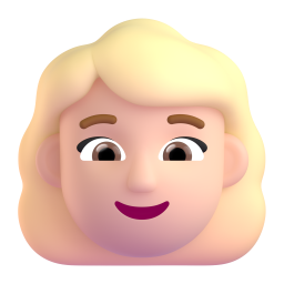 Woman: Blond Hair: light skin tone