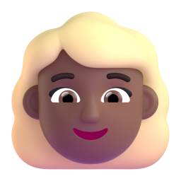 Woman: Blond Hair: medium-dark skin tone