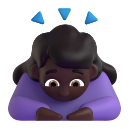 Woman Bowing: dark skin tone