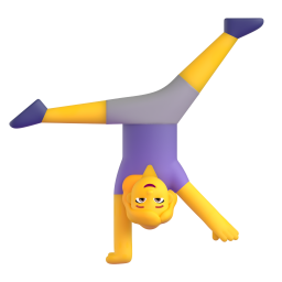 WOMAN CARTWHEELING 3D Emoji - High Quality 3D Rendered Emoji WOMAN CARTWHEELING 3D Emoji - High Quality 3D Rendered Emoji