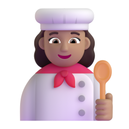 Woman Cook: medium skin tone