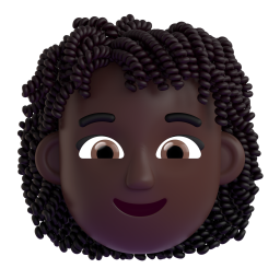 Woman: Curly Hair: dark skin tone