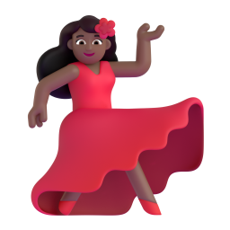 Dancer: medium-dark skin tone