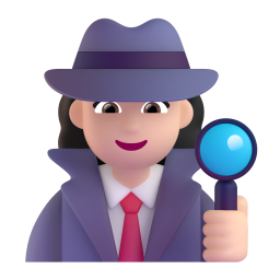 Woman Detective: light skin tone