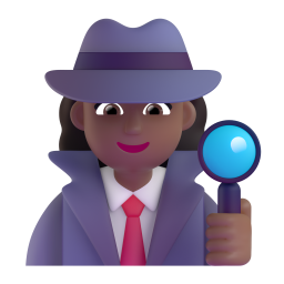 Woman Detective: medium-dark skin tone
