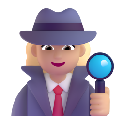Woman Detective: medium-light skin tone