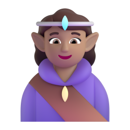 Woman Elf: medium skin tone